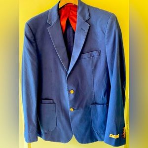 Brooks Brothers NWT Blazer Sportcoat 44 Long Blue Casual